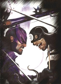 2010 Rittenhouse Marvel Heroes and Villains #9 Hawkeye vs. Bullseye Front
