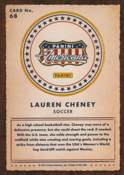 2012 Panini Americana Heroes & Legends #68 Lauren Cheney Back
