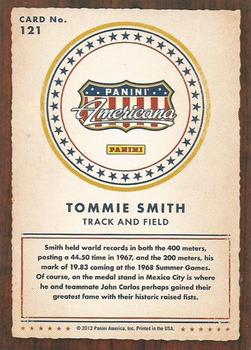 2012 Panini Americana Heroes & Legends #121 Tommie Smith Back