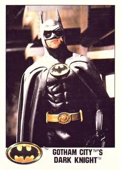 1989 Topps Batman - Collector's Edition (Tiffany) #19 Gotham City's Dark Knight Front