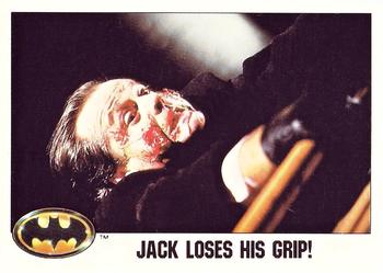 1989 Topps Batman - Collector's Edition (Tiffany) #34 Jack loses his grip! Front