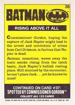 1989 Topps Batman - Collector's Edition (Tiffany) #36 Rising Above it all Back
