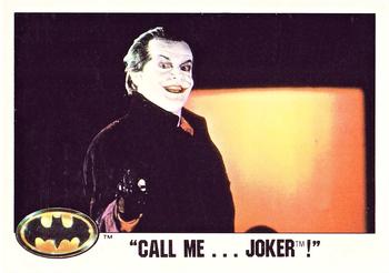 1989 Topps Batman - Collector's Edition (Tiffany) #42 Call Me….Joker! Front