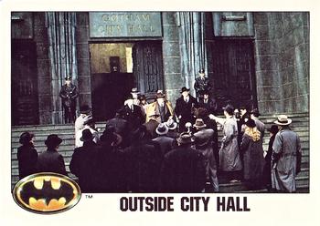 1989 Topps Batman - Collector's Edition (Tiffany) #54 Outside City Hall Front