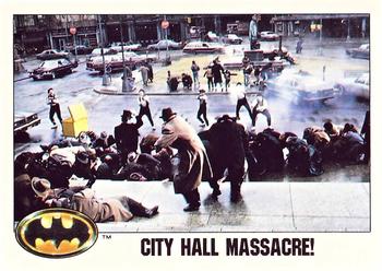 1989 Topps Batman - Collector's Edition (Tiffany) #57 City Hall Massacre? Front
