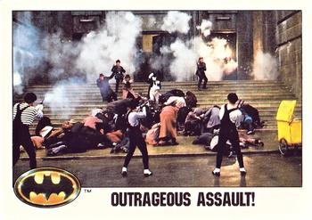 1989 Topps Batman - Collector's Edition (Tiffany) #58 Outrageous Assault! Front