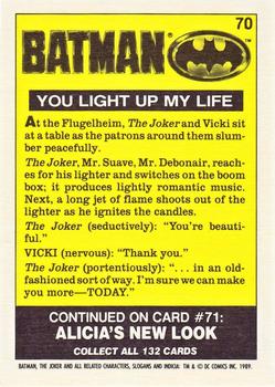 1989 Topps Batman - Collector's Edition (Tiffany) #70 You Light up My Life Back