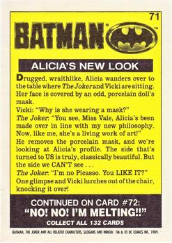 1989 Topps Batman - Collector's Edition (Tiffany) #71 Alicia's New Look Back