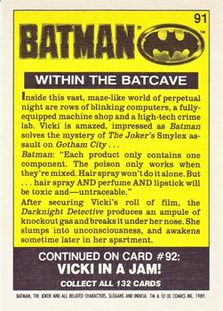 1989 Topps Batman - Collector's Edition (Tiffany) #91 Within the Batcave Back
