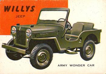 1953-55 Topps World on Wheels (R714-24) #33 Willys Jeep Front