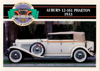 1992 Panini Antique Cars French Version #50 Auburn 12-161 Phaeton 1933 Front
