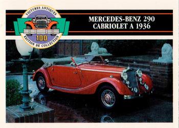 1992 Panini Antique Cars French Version #69 Mercedes-Benz 290 Cabriolet A 1936 Front
