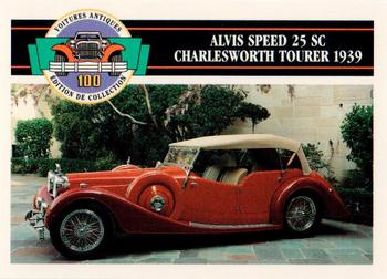 1992 Panini Antique Cars French Version #85 Alvis Speed 25 SC Charlesworth Tourer 1939 Front