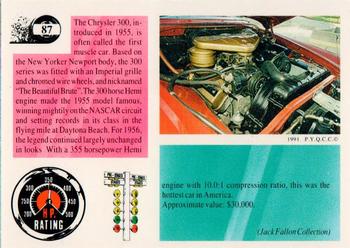 1991 Muscle Cards #87 1956 Chrysler 300 Back