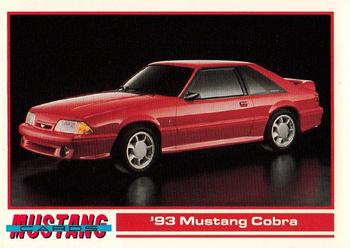 1992 Performance Years Mustang Cards #73 '93 Mustang Cobra Front