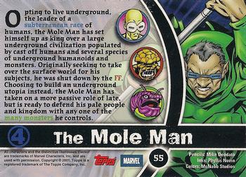 2001 Topps Marvel Legends #55 Mole Man Back