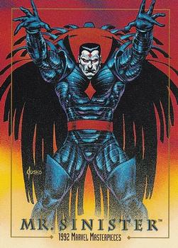 1992 SkyBox Marvel Masterpieces #58 Mr. Sinister Front