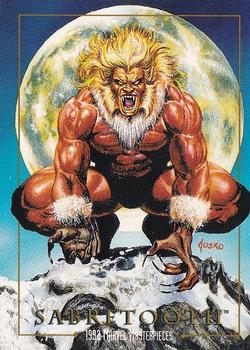 1992 SkyBox Marvel Masterpieces #78 Sabretooth Front