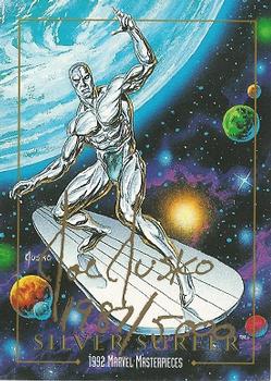 1992 SkyBox Marvel Masterpieces - Joe Jusko Signed Parallel #90 Silver Surfer Front
