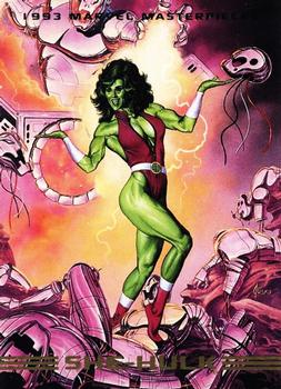 1993 SkyBox Marvel Masterpieces #30 She-Hulk Front