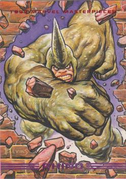 1993 SkyBox Marvel Masterpieces #48 Rhino Front