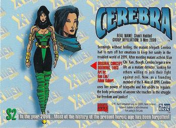1993 SkyBox Marvel Masterpieces - X-Men 2099 Dyna-Etch #S2 Cerebra Back