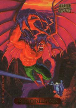 1994 Fleer Marvel Masterpieces Hildebrandt Brothers #16 Bloodhawk Front