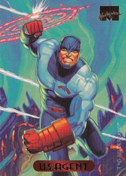 1994 Fleer Marvel Masterpieces Hildebrandt Brothers #129 U.S. Agent Front