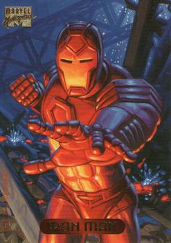 1994 Fleer Marvel Masterpieces Hildebrandt Brothers #56 Iron Man Front