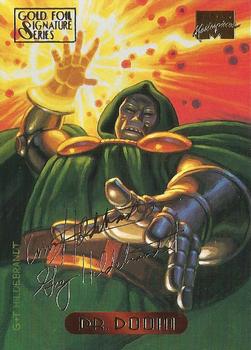 1994 Fleer Marvel Masterpieces Hildebrandt Brothers - Gold Foil Signature #31 Dr. Doom Front