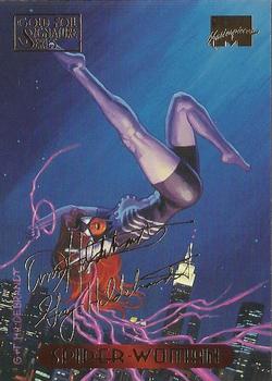1994 Fleer Marvel Masterpieces Hildebrandt Brothers - Gold Foil Signature #117 Spider-Woman Front
