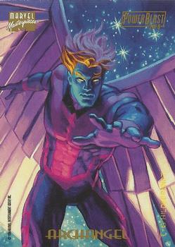 1994 Fleer Marvel Masterpieces Hildebrandt Brothers - PowerBlast #2 Archangel Back