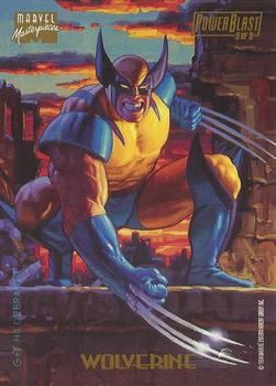 1994 Fleer Marvel Masterpieces Hildebrandt Brothers - PowerBlast #9 Wolverine Back