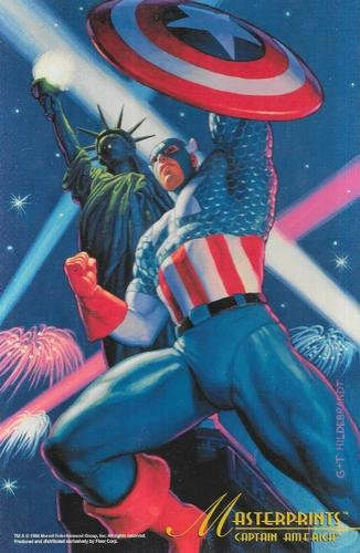 1994 Fleer Marvel Masterpieces Hildebrandt Brothers - Masterprints #NNO Captain America Front