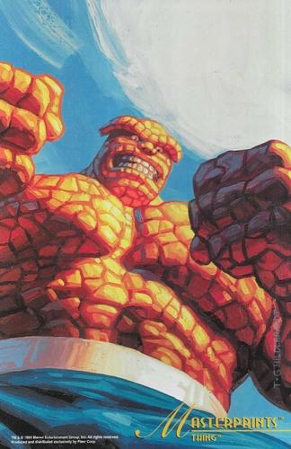 1994 Fleer Marvel Masterpieces Hildebrandt Brothers - Masterprints #NNO Thing Front