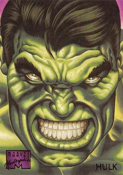 1995 Fleer Marvel Masterpieces #42 Hulk Front