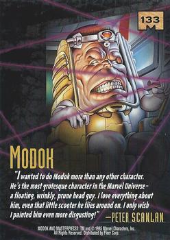 1995 Fleer Marvel Masterpieces #133 Modok Back