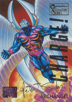 1995 Fleer Marvel Masterpieces - E-Motion Signature Series #6 Archangel Front