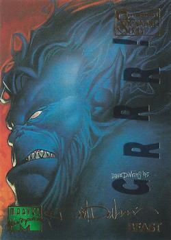 1995 Fleer Marvel Masterpieces - E-Motion Signature Series #7 Beast Front