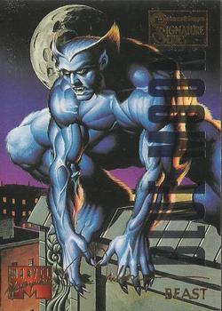 1995 Fleer Marvel Masterpieces - E-Motion Signature Series #8 Beast Front