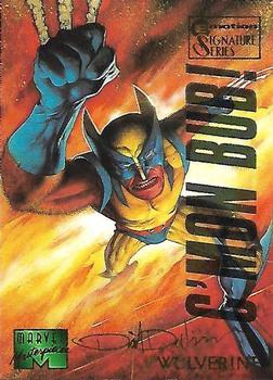 1995 Fleer Marvel Masterpieces - E-Motion Signature Series #112 Wolverine Front