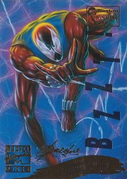 1995 Fleer Marvel Masterpieces - E-Motion Signature Series #143 Scarlet Spider Front