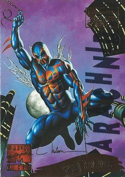 1995 Fleer Marvel Masterpieces - E-Motion Signature Series #147 Spider-Man 2099 Front