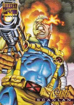 1995 Fleer Marvel Masterpieces - Canvas #4 Cable Front