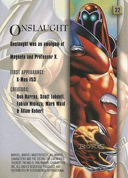 1996 Fleer/SkyBox Marvel Masterpieces #32 Onslaught Back