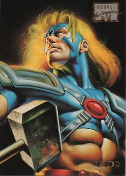 1996 Fleer/SkyBox Marvel Masterpieces #50 Thor Front