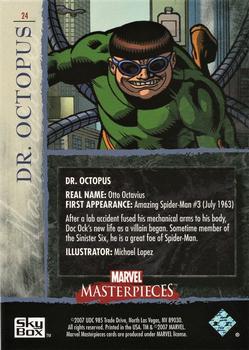 2007 SkyBox Marvel Masterpieces #24 Dr. Octopus Back