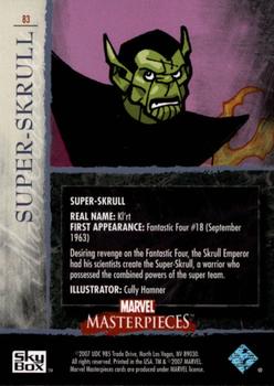 2007 SkyBox Marvel Masterpieces #83 Super-Skrull Back