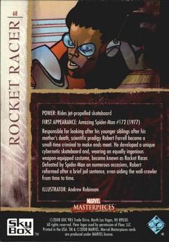 2008 Upper Deck Marvel Masterpieces Set 2 #68 Rocket Racer Back