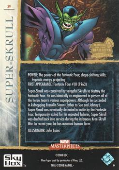 2008 Upper Deck Marvel Masterpieces 3 #39 Super-Skrull Back